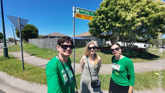 Navickas gatvėje su Kristina Hayes - Navickaite