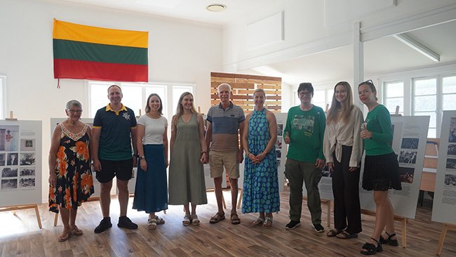 Su į susitikimą su mumis Brisbene atėjusiais lietuviais - Brisbeno lietuvių namuose