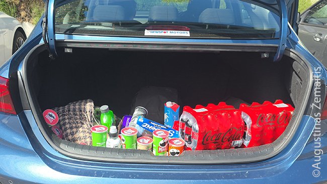 Pradedame kaupti rezervus bagažinėje