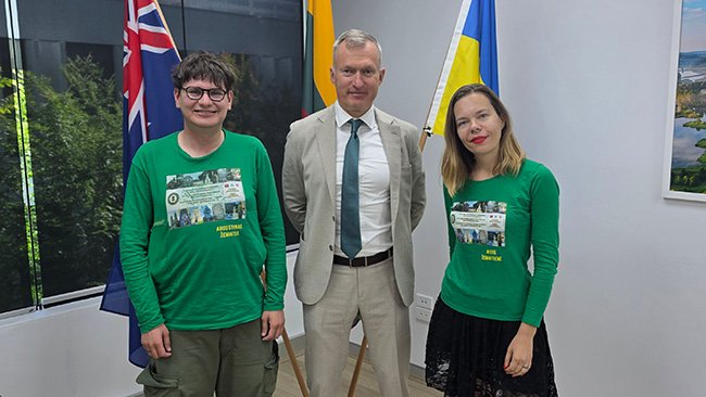 Su Lietuvos ambasadoriumi ambasadoje