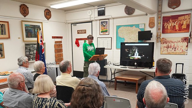 Mano pasakojimas apie Gabalėlius Lietuvos pasaulyje Kanberos lietuvių būstinėje