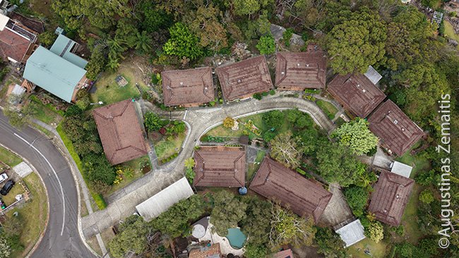 Lietuvių sodyba iš drono