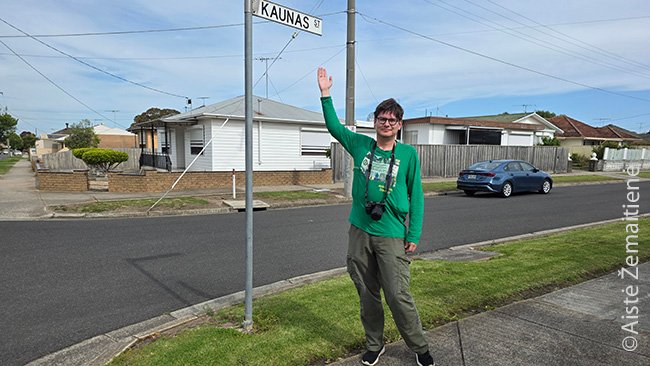 Džilongo Kauno gatvėje, kur būta lietuvių rajono