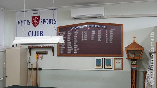 Vyčio daiktai Džilongo lietuvių namuose