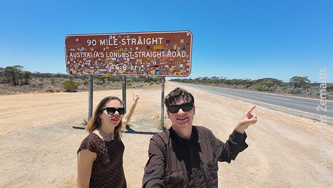 Ilgiausias Australijos kelias be vingių anapus Jūklos