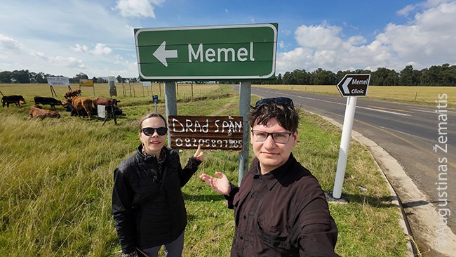 Prie įvažiavimo į Mėmelį PAR