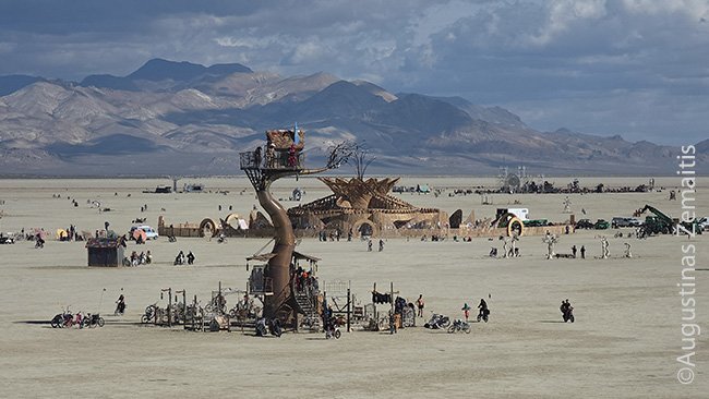 Burning Man peizažas