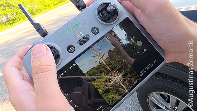 Filmuoju ir fotografuoju Gananokvio lietuvišką kryžių iš drono