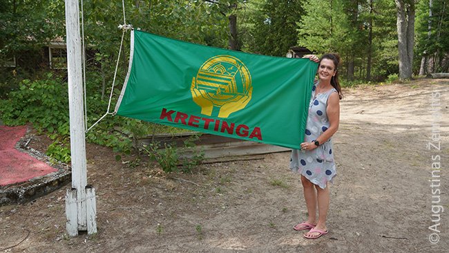 Lisa Utz su Kretingos vėliava